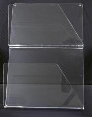 Postfackställ acrylplast 2-fack