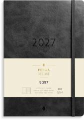  Kalender 2027 Agency A5 Forma Deluxe svart