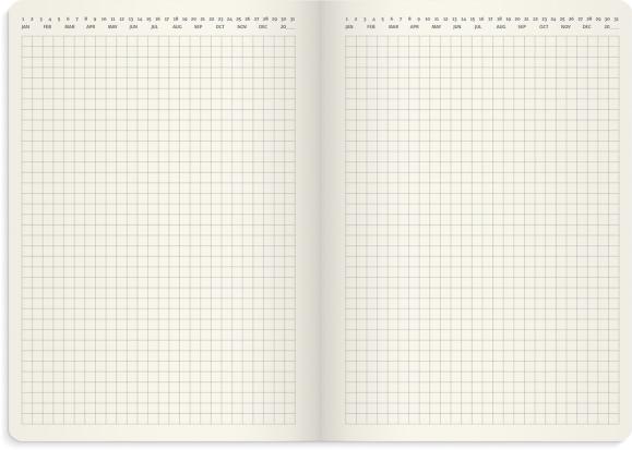  Kalender 2027 Agency A5 Forma Deluxe svart