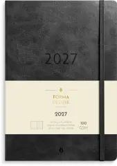  Kalender 2027 Agency A5 Forma Deluxe svart