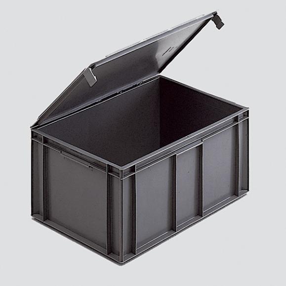  Plastlåda Eurostandard med intergrerat lock