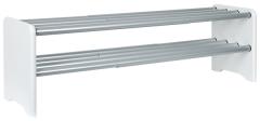  Skohylla justerbar 80-130cm vit