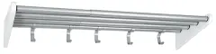  Hatthylla vitlack justerbar 80-130cm vit