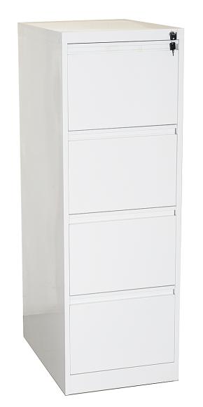  Hängmappsskåp Viva A4 höjd 1315mm 4-lådor vit