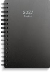  Dagbok 2027 svart PP-plast
