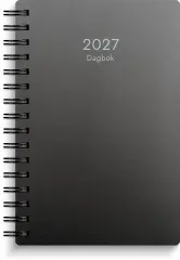  Dagbok 2027 svart PP-plast