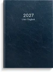  Liten Dagbok 2027 bl&aring;tt konstl&auml;der