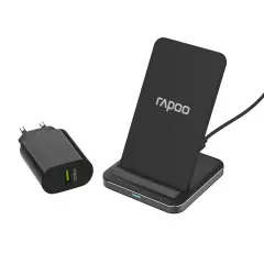  Laddare QI f&ouml;r tr&aring;dl&ouml;s laddning av mobil "st&aring;ende"