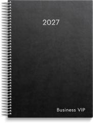  Kalender 2027 Business VIP svart konstl&auml;der