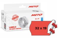  Prisetikett Meto 32x19mm fluorr&ouml;d