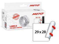  Etikett Meto 29x28mm vit
