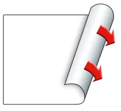  Etikett Meto 29x28mm vit