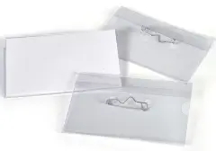  Namnskylt/Kongressmärke med nål (HxB): 50x90mm