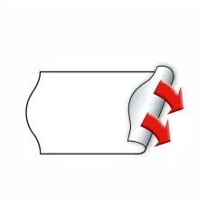  Prisetikett Meto 26x16mm vit