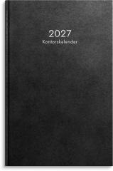  Kontorskalender 2027 svart konstl&auml;der