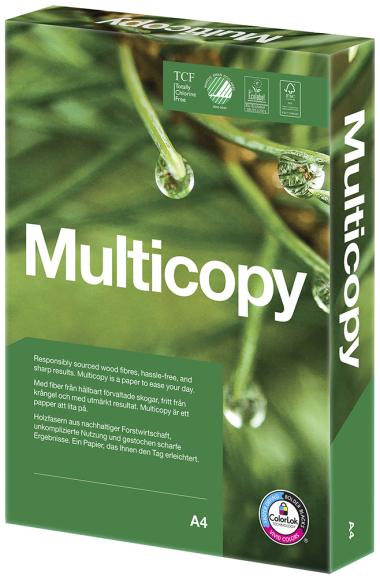  Kopieringspapper MultiCopy A4 80g ohålat vitt