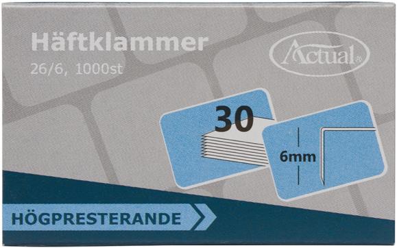  Häftklammer Actual 26/6