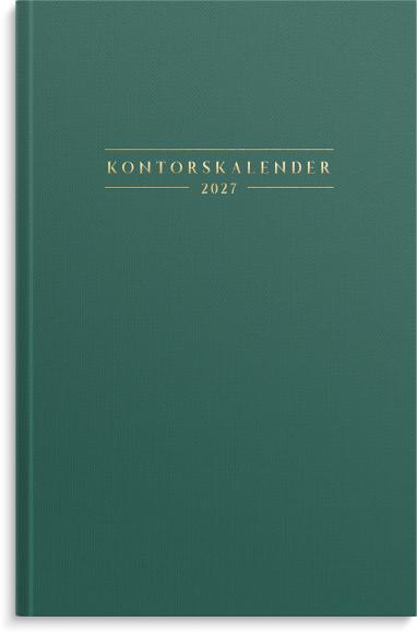  Kalender 2026 Kontorskalender grön