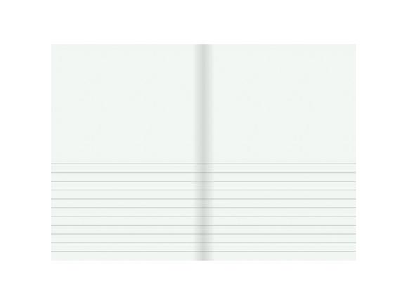  Srivhäfte A5 1/2 sida linjerat 8,5mm/olinjerat blå