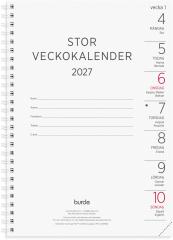  Stor Veckokalender 2027 refill