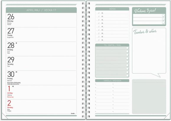  Kalender Få det gjort 2027 grön