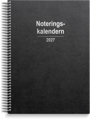  Noteringskalendern 2027 svart konstl&auml;der