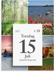  V&auml;ggpl&aring;n med dagblock 2027 &Aring;rstiderna