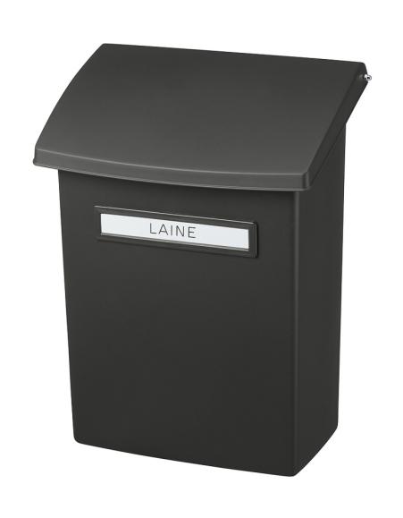  Postlåda Orthex med fjädrande lock svart