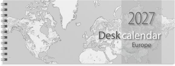  Desk calendar Europe 2027