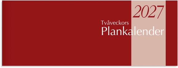  Tvåveckors Plankalender 2027