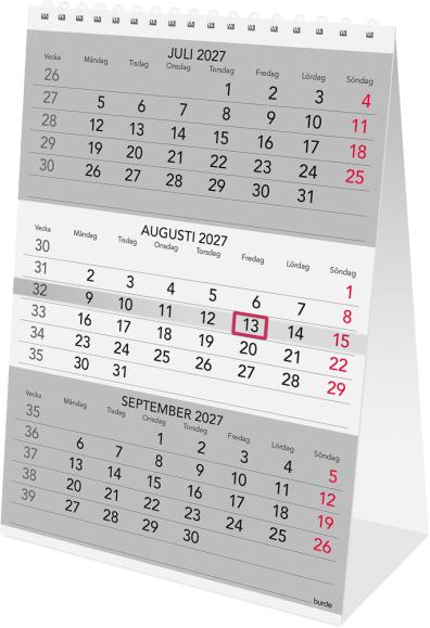  Bordskalender Triplaner 2027