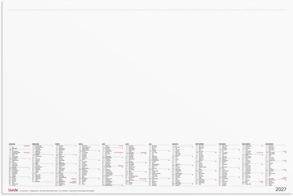  Kalender Skrivunderlägg Elegant 2027