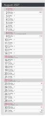  Liten Bordskalender Elegant 2027