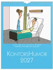  V&auml;ggkalender 2027 Kontorshumor