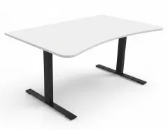  Skrivbord Viva Basic h&ouml;j- och s&auml;nkbart med maguttag