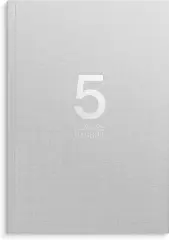  5-årsdagbok grå linnetextil