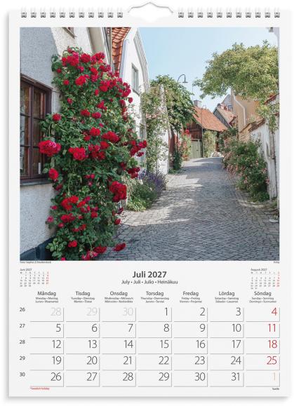  Väggkalender 2027 Beautiful Sweden