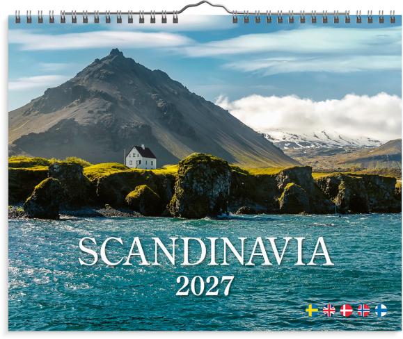  Väggkalender 2027 Scandinavia