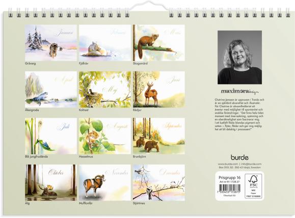  Väggkalender 2027 Naturalmanacka