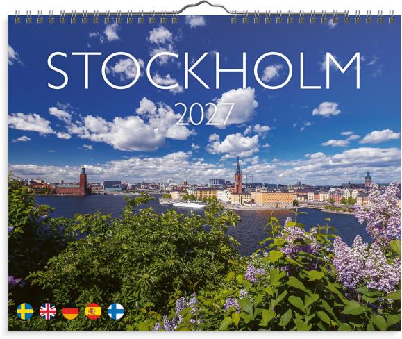  Väggkalender 2027 Stockholm