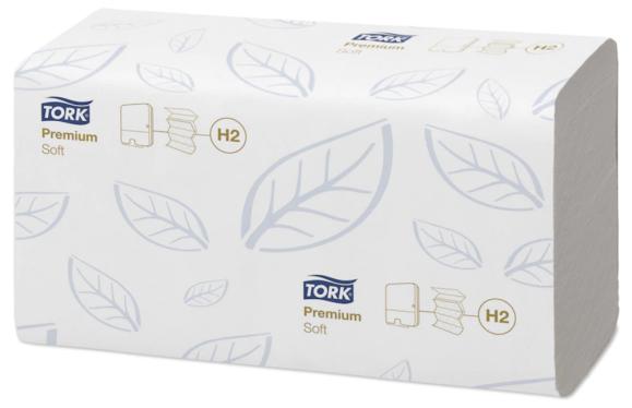  Tork Xpress® mjuk multifold handduk Premium H2 2-lager vit