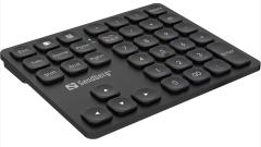  Numerisk Keypad trådlös svart
