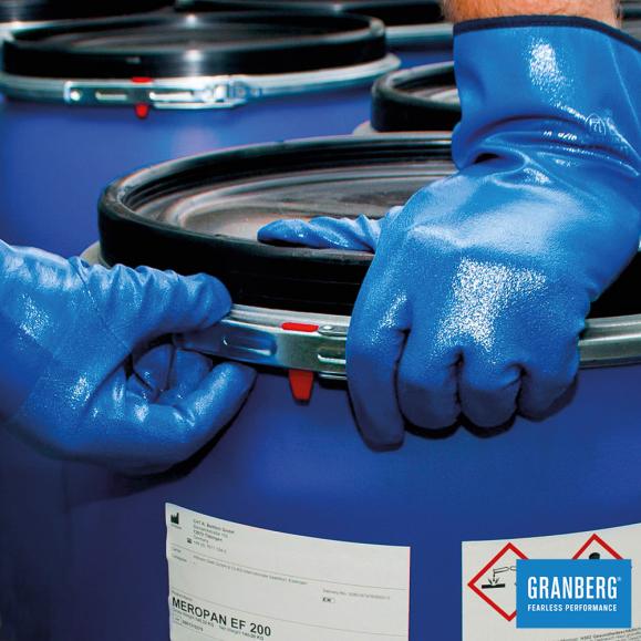  Kemskyddshandske Nitril Chemstar® blå