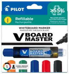  Whiteboardpenna Pilot Master snedsuren 5-f&auml;rgsset