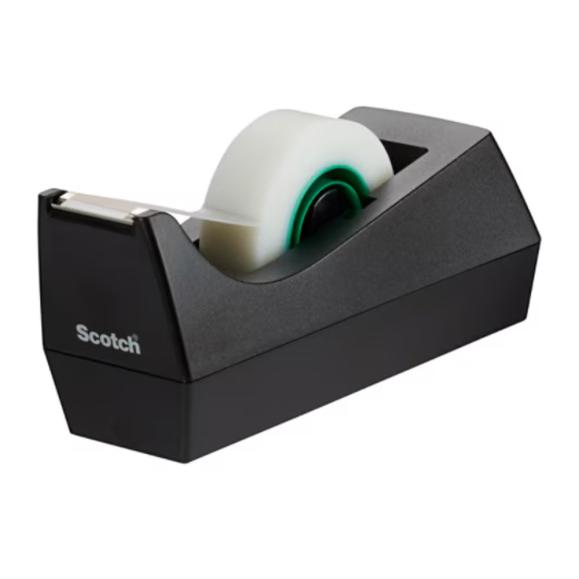  Bordstejphållare Scotch C38 inkl. 3 rlr dok.tejp svart