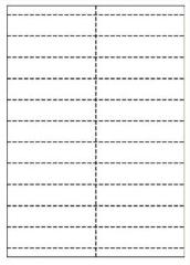 Hyllkantsetikett 105x25,4mm (22 etiketter per A4 ark)