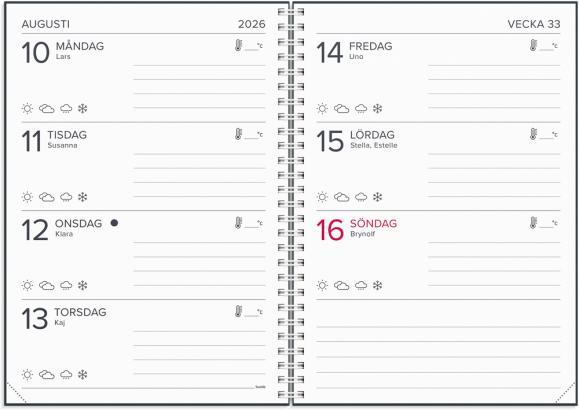  Kalender 2026 XL-kalendern
