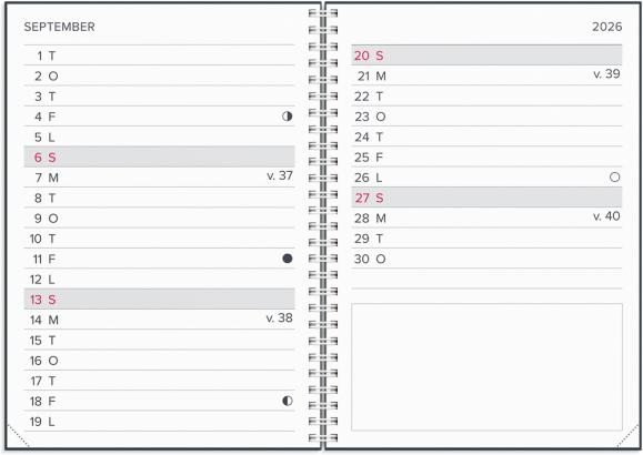  Kalender 2026 XL-kalendern