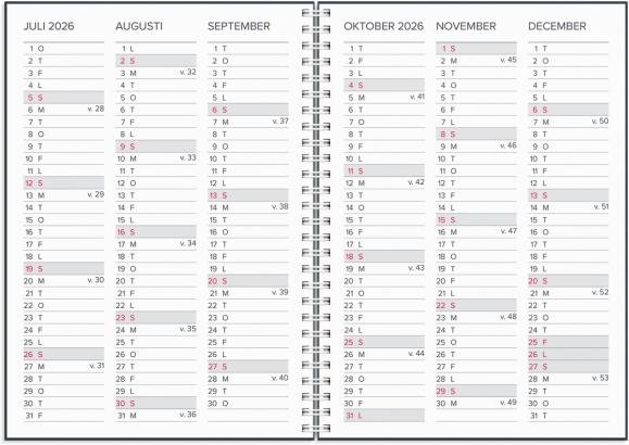  Kalender 2026 XL-kalendern