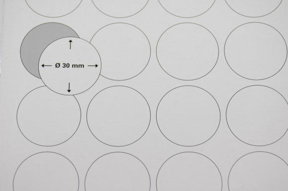  Herma etikett A4 vit diameter 30mm 4387